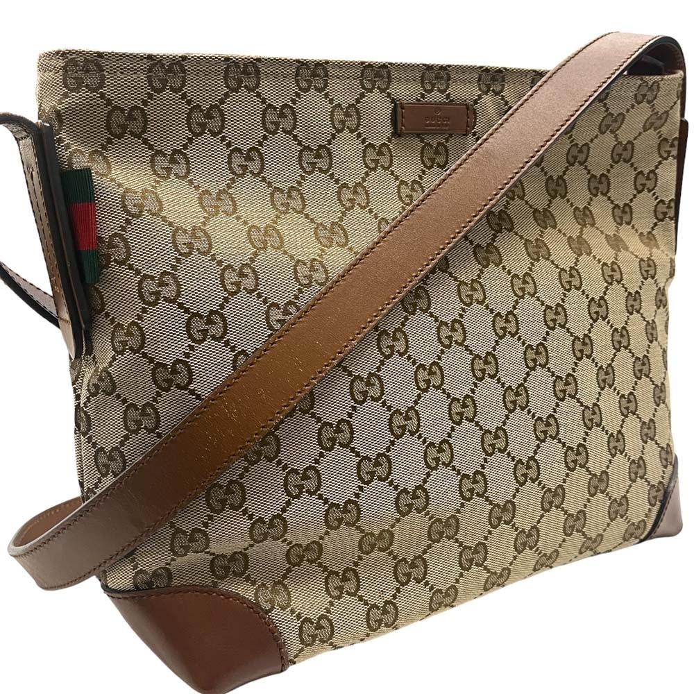Gucci Shoulder Bag GG Canvas Sherry Line